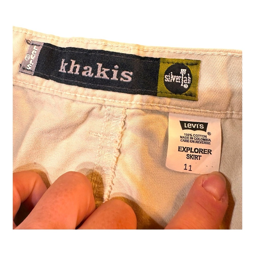Levies silver tab khaki shirt
